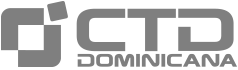 Logotipo CTD Dominicana color gris